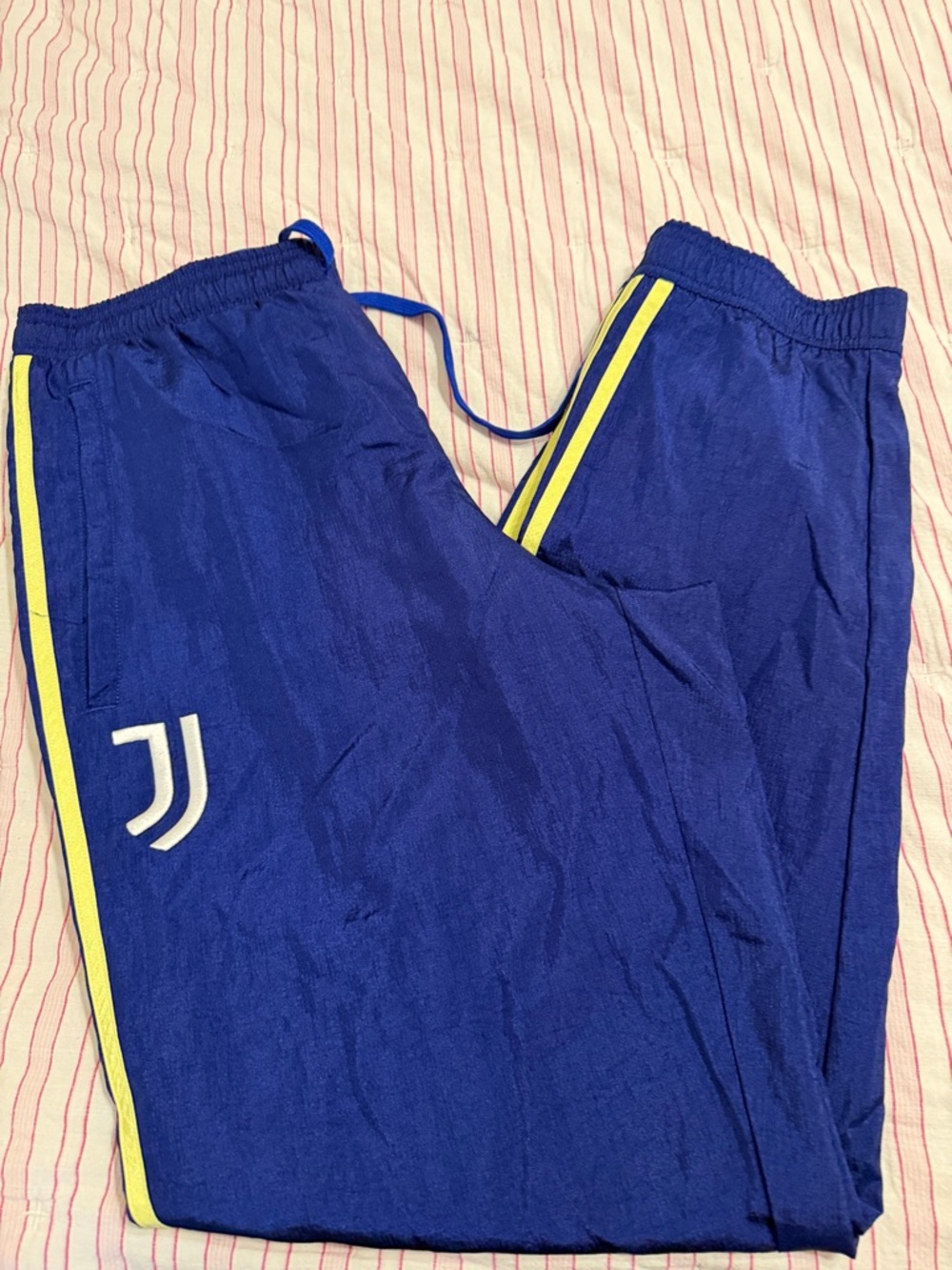 adidas Royal Blue Athletic Jersey with White Logo large